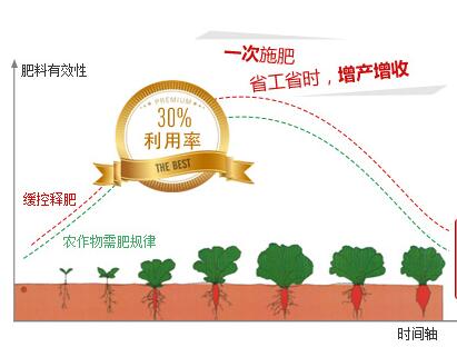 緩釋肥肥效釋放圖